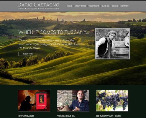 Website for author Dario Castagno